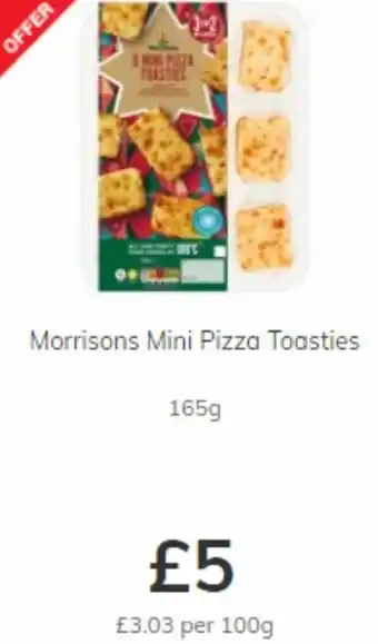 Morrisons Morrisons Mini Pizza Toasties 165 g offer