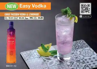 Costco Ciroc passion vodka & lemonade offer