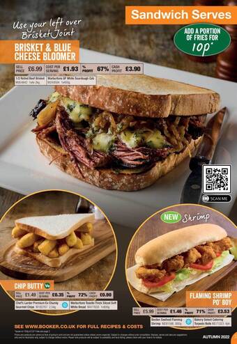 Brisket & blue cheese bloomer