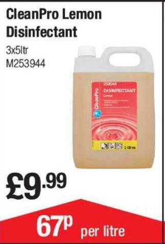 Costco Cleanpro lemon disinfectant offer