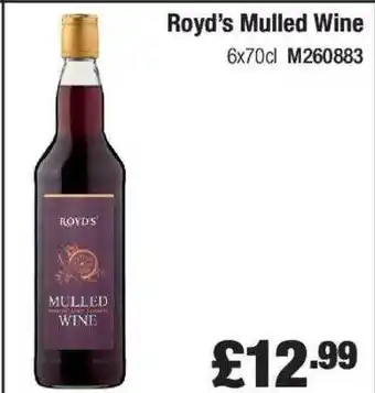 Costco Royd's mulled wine offer