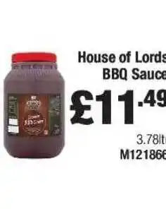 Costco House of lords bbq sauce offer