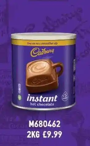Costco Cadbury instant hot chocolate offer