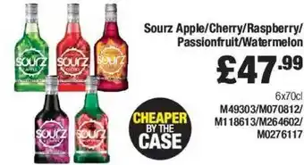 Costco Sourz apple or cherry or raspberry or passionfruit or watermelon offer