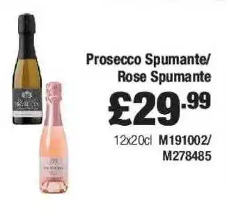 Costco Prosecco spumante or rose spumante offer