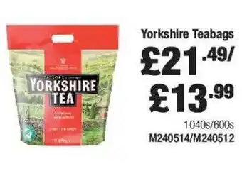 Costco Yorkshire teabags offer