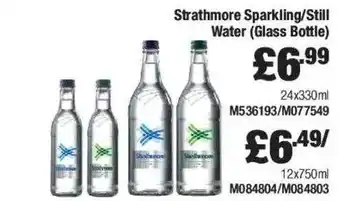 Costco Strathmore sparkling or still water (glass bottle) offer