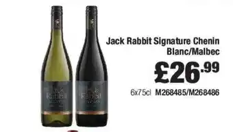 Costco Jack rabbit signature chenin blanc or malbec offer