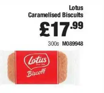 Costco Lotus caramelised biscuits offer