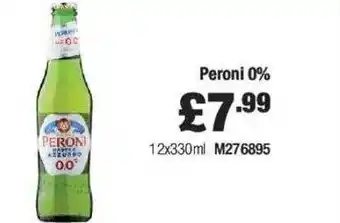 Costco Peroni 0% offer