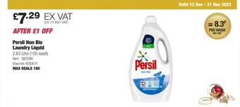 Costco Persil non bio laundry liquid offer