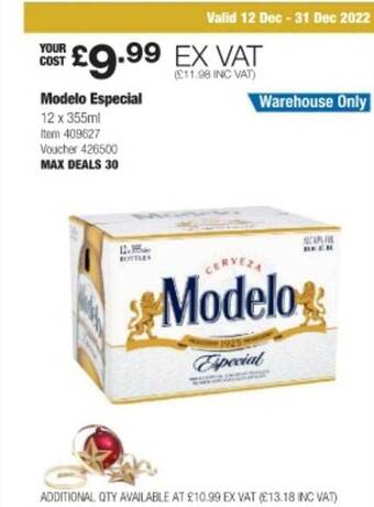 Costco Modelo especial offer