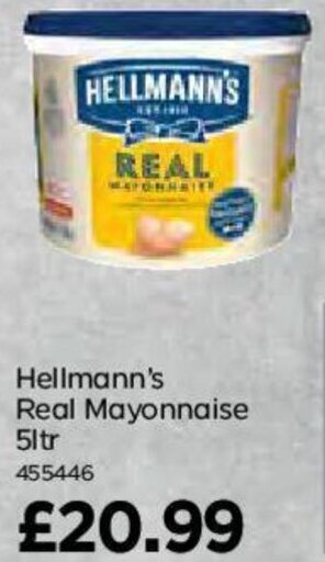 Bestway Hellmann's Real Mayonnaise 5ltr offer