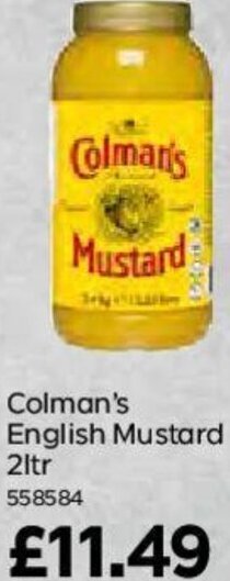 Bestway Colman's English Mustard 2ltr offer