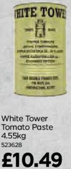 Bestway White Tower Tomato Paste 4.55kg offer