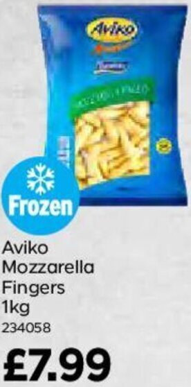 Bestway Aviko Mozzarella Fingers 1kg offer