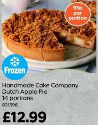 Bestway Handmade Cake Company Dutch Apple Pie 14 Portions offer