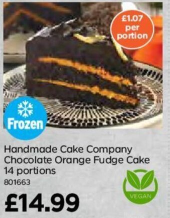 Bestway Handmade Cake Company Chocolate Orange Fudge Cake 14 Portions offer