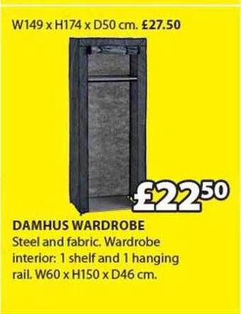 JYSK Damhus wardrobe offer