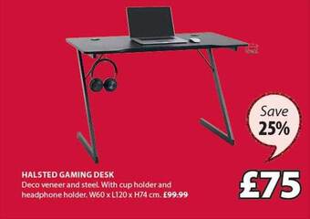 JYSK Halsted gaming desk offer