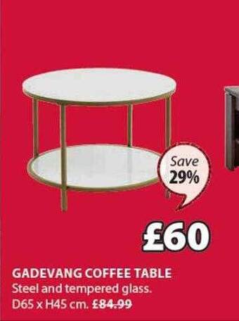 JYSK Gadevang coffee table offer