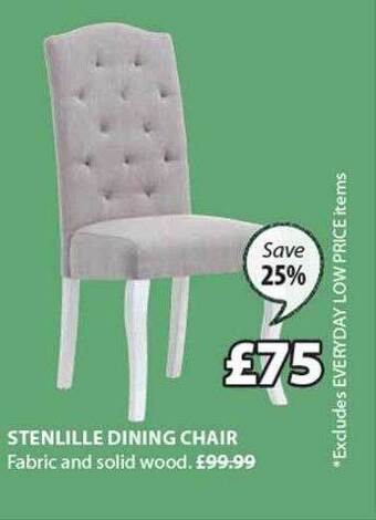 JYSK Stenlille dining chair offer