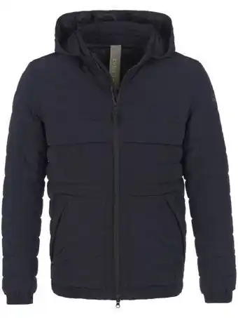 Peter Hahn Calamar quilted jacket hood blue size: 40 offer