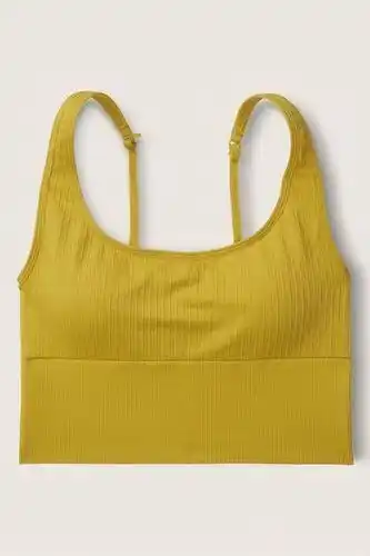 Victoria's Secret Victorias secret pink victoria's secret pink golden pear yellow seamless lightly lined low impact sport crop top offer