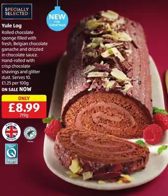 Aldi Yule Log 719 g offer