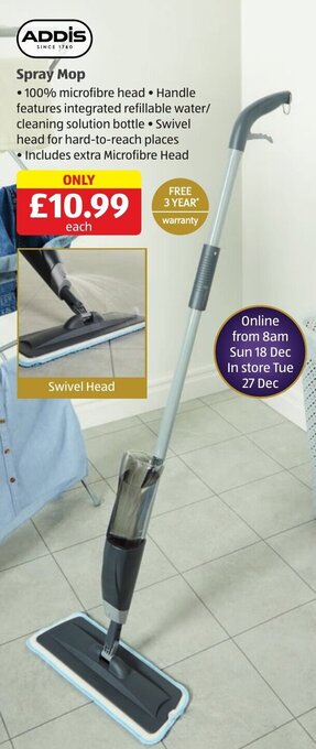 Aldi Addis Spray Mop offer