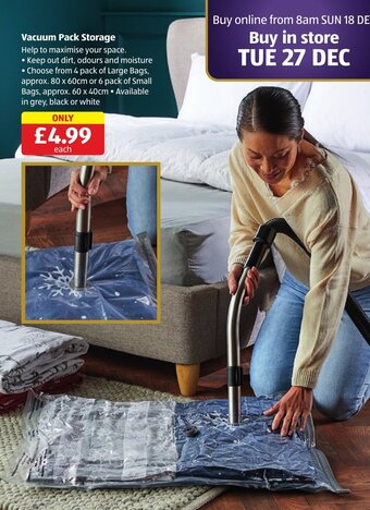 Aldi Vacuum Pack Storage offer