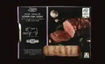 Lidl Deluxe Angus Striploin Joint with Rosemary, Garlic & Sea Salt 1kg offer