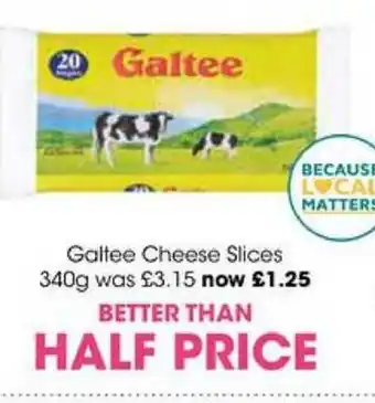 Centra Galtee Cheese slices 340g offer