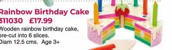 Rainbow birthday cake