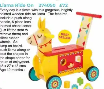 Mulberry Bush Llama ride on offer