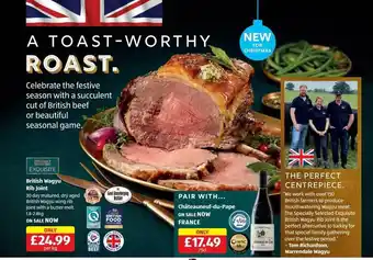 Aldi British wagyu rib joint offer