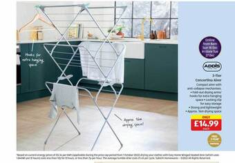 Aldi Addis 3-tier concertina airer offer