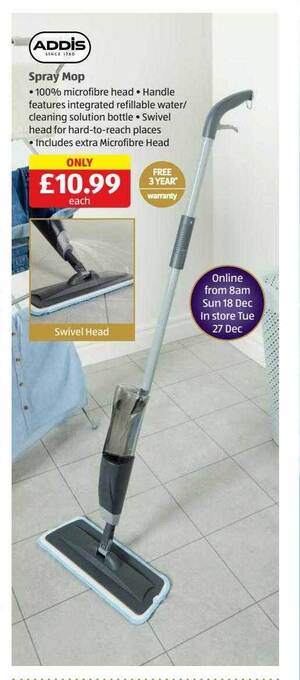 Aldi Addis spray mop offer