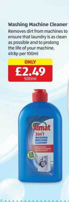 Aldi Washing machine cleaner offer