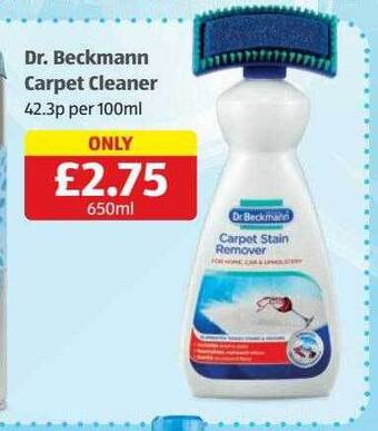 Aldi Dr. beckmann carpet cleaner offer