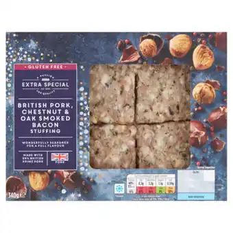 Asda Asda extra special british pork, chestnut & oak smoked bacon stuffing offer