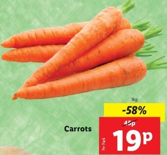 Lidl Carrots offer