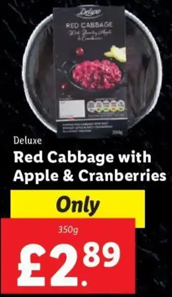 Lidl Deluxe Red Cabbage with Apple & Cranberries 350g offer