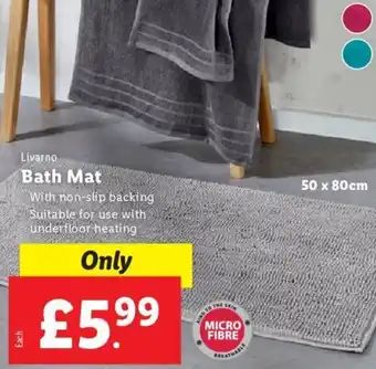 Lidl Livarno Bath Mat offer