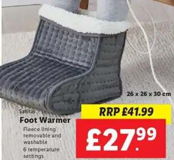 Lidl Sanitas Foot Warmer offer