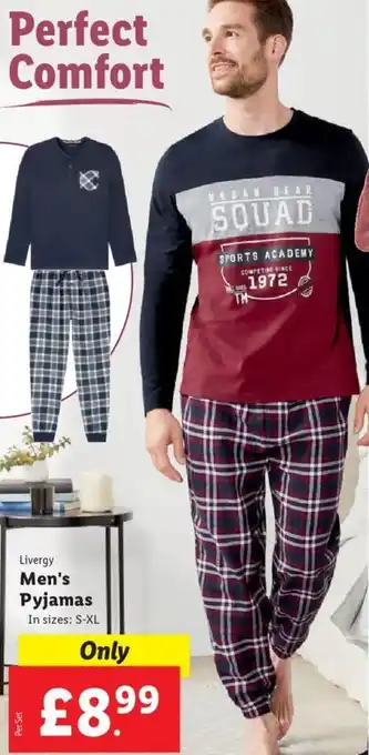 Lidl Livergy Men's Pyjamas In sizes: S-XL offer