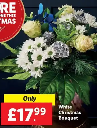 Lidl White Christmas Bouquet offer