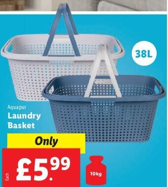 Lidl Aquapur Laundry Basket offer