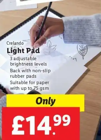 Lidl Crelando Light Pad offer