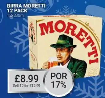 Bestway Birra Moretti 12pk 12x330ml offer
